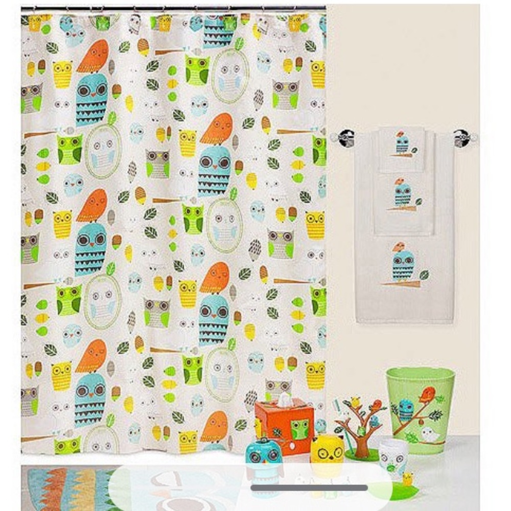 Give A Hoot Creative Bath Shower Curtain